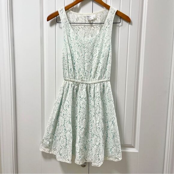 H&M Divided Lace Dress Mint Cream - S - Picture 3 of 16